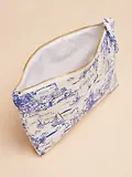 Thumbnail 4 of Joules Women's Carrywell Zip Pouch - Blue Toile