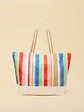 Thumbnail 6 of Joules Women's Promenade Canvas Tote Bag - Multi Stripe