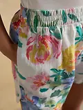 Thumbnail 5 of Joules Women's Linen Shorts - Multi Floral