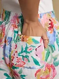 Thumbnail 7 of Joules Women's Linen Shorts - Multi Floral