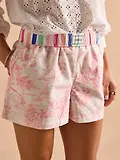Thumbnail 6 of Joules Women's Amara Shorts - Pink Toile