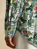 Thumbnail 8 of Joules Women's Maeva 100% Linen Shirt - Tennis Print