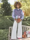 Thumbnail 7 of Joules Women's Palazzo Jeans - Ecru