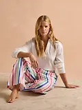 Thumbnail 10 of Joules Women's Hallie Trousers - Multi Stripe