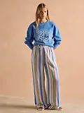 Thumbnail 4 of Joules Women's Graphic Crew Sweater - Blue