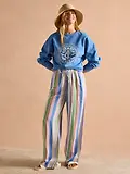 Thumbnail 6 of Joules Women's Graphic Crew Sweater - Blue