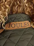 Thumbnail 9 of Joules Women's Braemar Luxe Showerproof Diamond Quilted Coat - Khaki Green