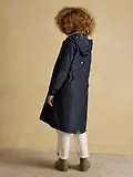 Thumbnail 3 of Joules Women's Holkham Waterproof Packable Raincoat - Navy Floral Tonal
