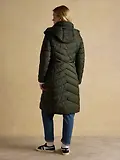 Thumbnail 3 of Joules Women's Pembury Showerproof Longline Hooded Coat - Khaki Green