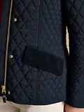 Thumbnail 5 of Joules Women's Highclere Showerproof Diamond Quilted Jacket - Navy