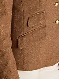 Thumbnail 12 of Joules Women's Canterly Formal Tweed Suit Blazer - Brown Herringbone