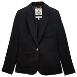 Thumbnail 1 of Joules Women's Albury Herringbone Jersey Tweed Blazer - Navy