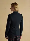Thumbnail 3 of Joules Women's Albury Herringbone Jersey Tweed Blazer - Navy