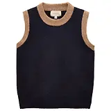Thumbnail 1 of Joules Women's Holly Knitted Vest - Navy & Camel