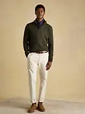 Thumbnail 4 of Joules Men's Highland Quarter Zip Knit Jumper - Dark Green