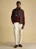 Thumbnail 7 of Joules Men's 4x4 Intarsia Crew Neck Jumper - Burgundy Red