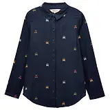 Thumbnail 1 of Joules Women's Elvina 4x4 Print Shirt - Navy