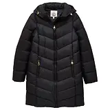Thumbnail 1 of Joules Women's Moorsdale Mid Length Showerproof Padded Coat with Hood - Navy
