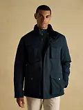 Thumbnail 2 of Joules Men's Beckett Waterproof Field Coat With Packable Hood - Navy