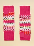 Thumbnail 2 of Joules Women's Kara Fairisle Fingerless Gloves - Pink