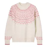 Thumbnail 1 of Joules Women's Charlotte Crew Neck Fair Isle Jumper - Cream