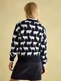 Thumbnail 3 of Joules Women's What The Flock Jumper - Navy
