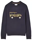 Thumbnail 1 of Joules Men's 4x4 Applique Crew Neck Jumper - Navy