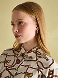Thumbnail 4 of Joules Women's Amilla Satin Shirt - Creme Bridle