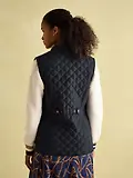 Thumbnail 15 of Joules Women's Minx Showerproof Diamond Quilted Gilet - Navy Blue