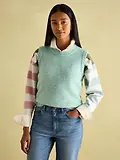 Thumbnail 2 of Joules Women's Holly Knitted Vest - Green