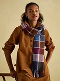 Thumbnail 4 of Joules Women's Langtree Scarf - Berry & Navy