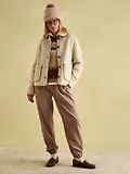Thumbnail 4 of Joules Women's Effie Knitted Bobble Hat - Camel