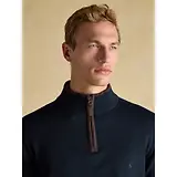 Thumbnail 3 of Joules Men's Hillside Quarter Zip Knit Jumper - Navy