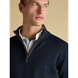 Thumbnail 4 of Joules Men's Hillside Quarter Zip Knit Jumper - Navy
