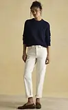 Thumbnail 5 of Joules Women's Cotton Classic Cable Crew Neck Jumper - Navy