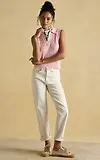 Thumbnail 4 of Joules Women's Janey Collar Cable Knit Tank - Pink