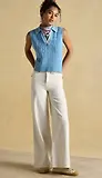 Thumbnail 6 of Joules Women's Janey Collar Cable Knit Tank - Blue