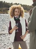 Thumbnail 10 of Joules Women's Reversible Faux Fur Padded Gilet - Brown/Cream