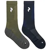 Thumbnail 1 of Peak Performance Hiking Socks 2-Pack - Terrain Tan/Blue Shadow
