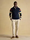 Thumbnail 4 of Joules Men's Hillside Quarter Zip Knitted Tank Top - Navy