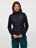 Thumbnail 2 of Peak Performance Women's Helium Hybrid Down Hooded Jacket - Black