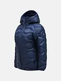 Thumbnail 5 of Peak Performance Women's Helium Down Hooded Jacket - Blue Shadow