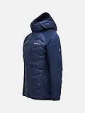 Thumbnail 7 of Peak Performance Men's Helium Down Hybrid Hooded Jacket - Blue Shadow