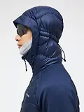 Thumbnail 4 of Peak Performance Men's Helium Down Hybrid Hooded Jacket - Blue Shadow