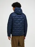 Thumbnail 5 of Peak Performance Men's Helium Down Hooded Jacket - Blue Shadow