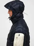 Thumbnail 3 of Peak Performance Women's Helium Utility Down Hooded Jacket - Black/Sand Fog