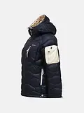 Thumbnail 8 of Peak Performance Women's Helium Utility Down Hooded Jacket - Black/Sand Fog