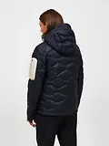 Thumbnail 4 of Peak Performance Women's Helium Utility Down Hooded Jacket - Black/Sand Fog