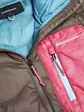 Thumbnail 4 of Peak Performance Women's Helium Utility Down Hooded Jacket - Terrain Tan/Mountain Blush