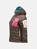 Thumbnail 3 of Peak Performance Women's Helium Utility Down Hooded Jacket - Terrain Tan/Mountain Blush